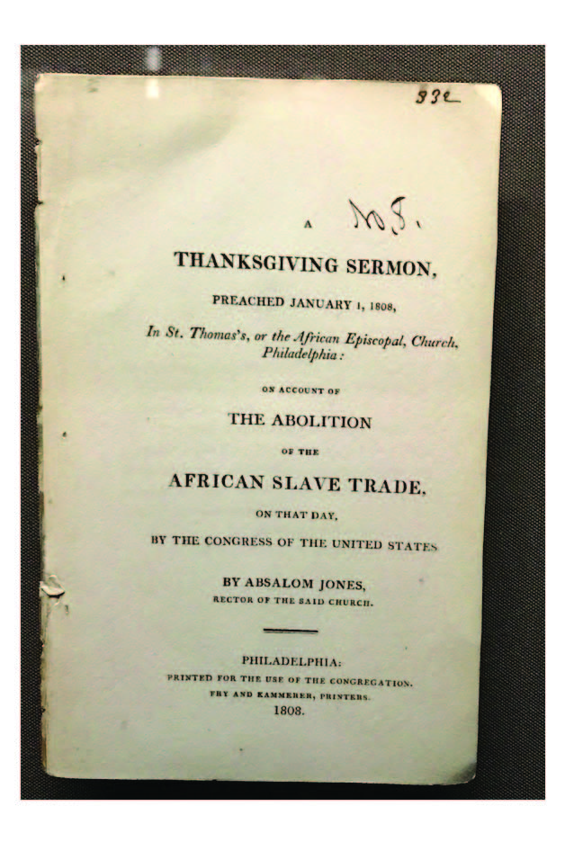 Absalom Jones Thanksgiving Serom 1808